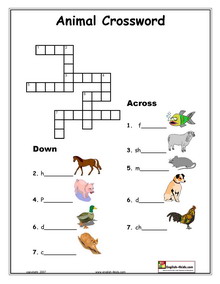 Farm Animal Crossword