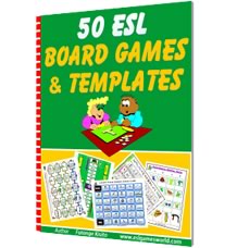 FREE interactive board game templates for online English teachers 