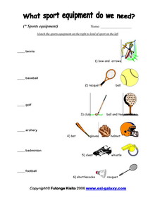 esl english vocabulary printable worksheets sports